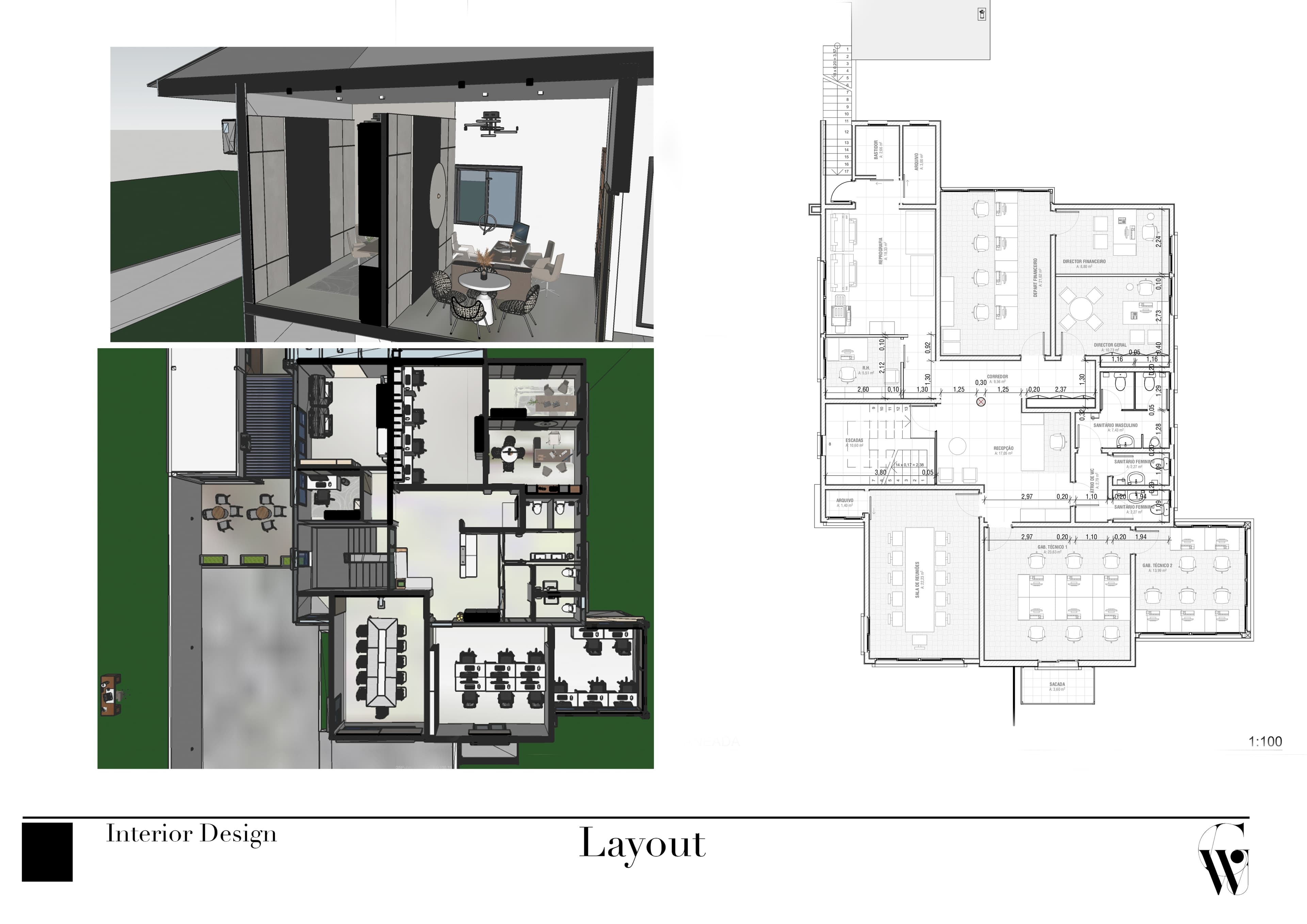 Modern Office - Lighting Features